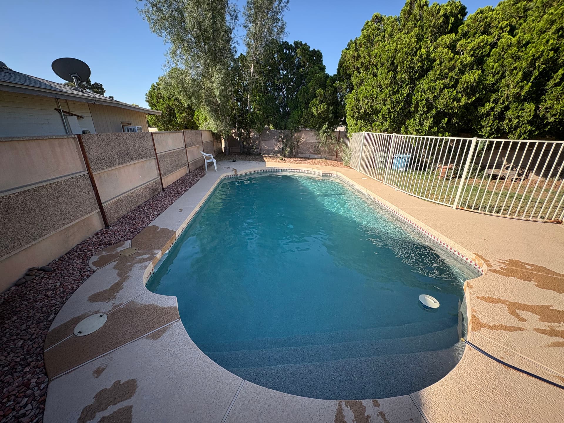 Gallery photos for Green Pool Drain, Wash and Filter Sand Change in Arizona: Image #3