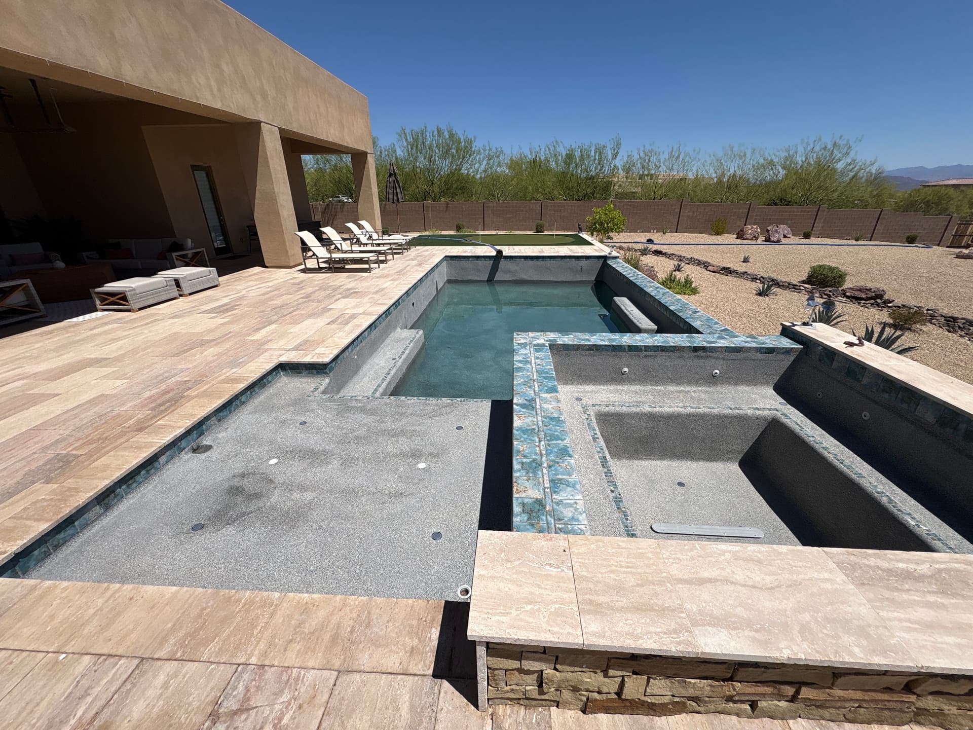 Gallery photos for Pool Drain, Pro Wash and Tile Clean After Chemistry Lock: Image #1