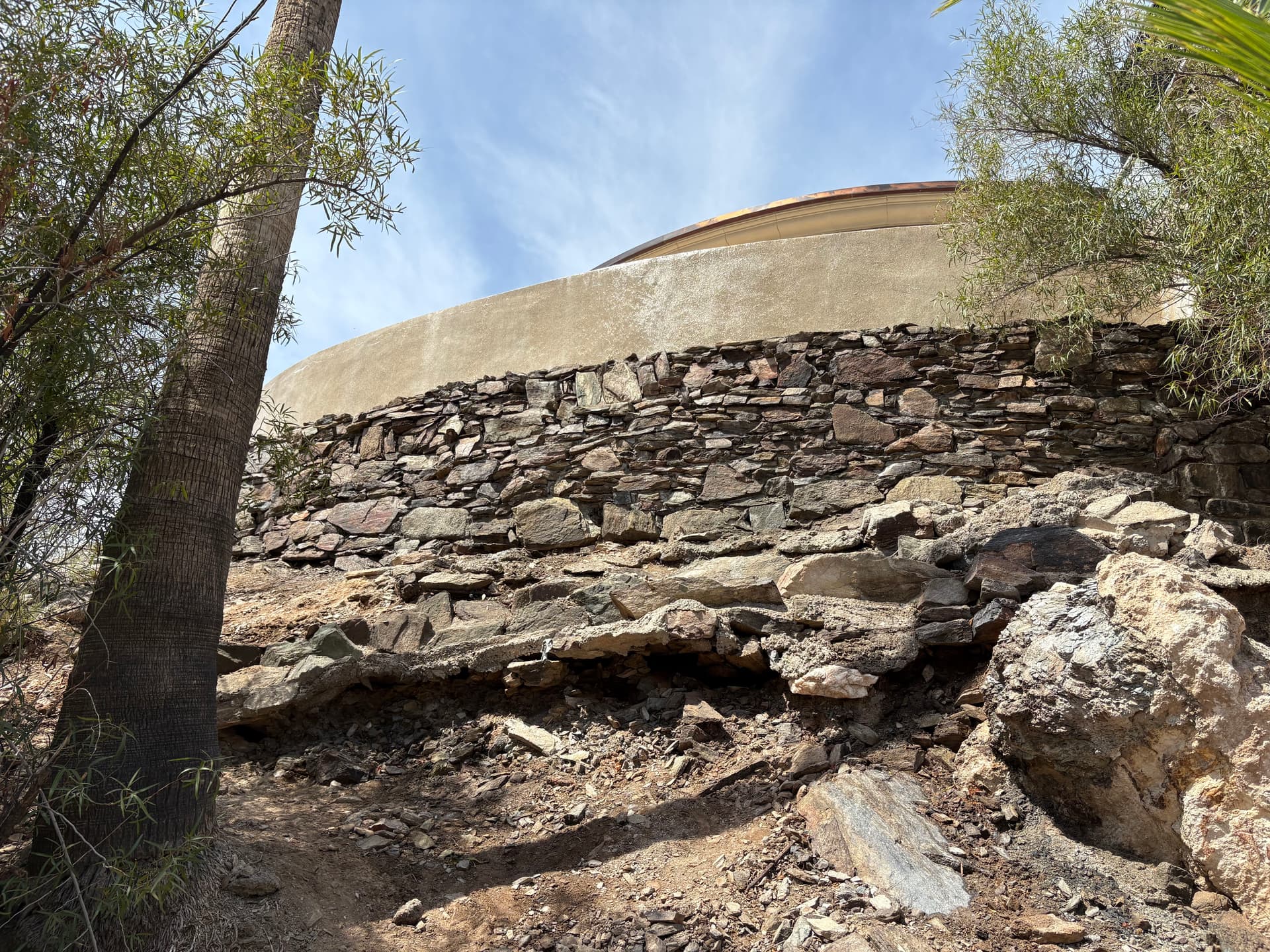 Gallery photos for Failing Faux Stone Wall Stripped Down and Rebuilt Right: Image #8