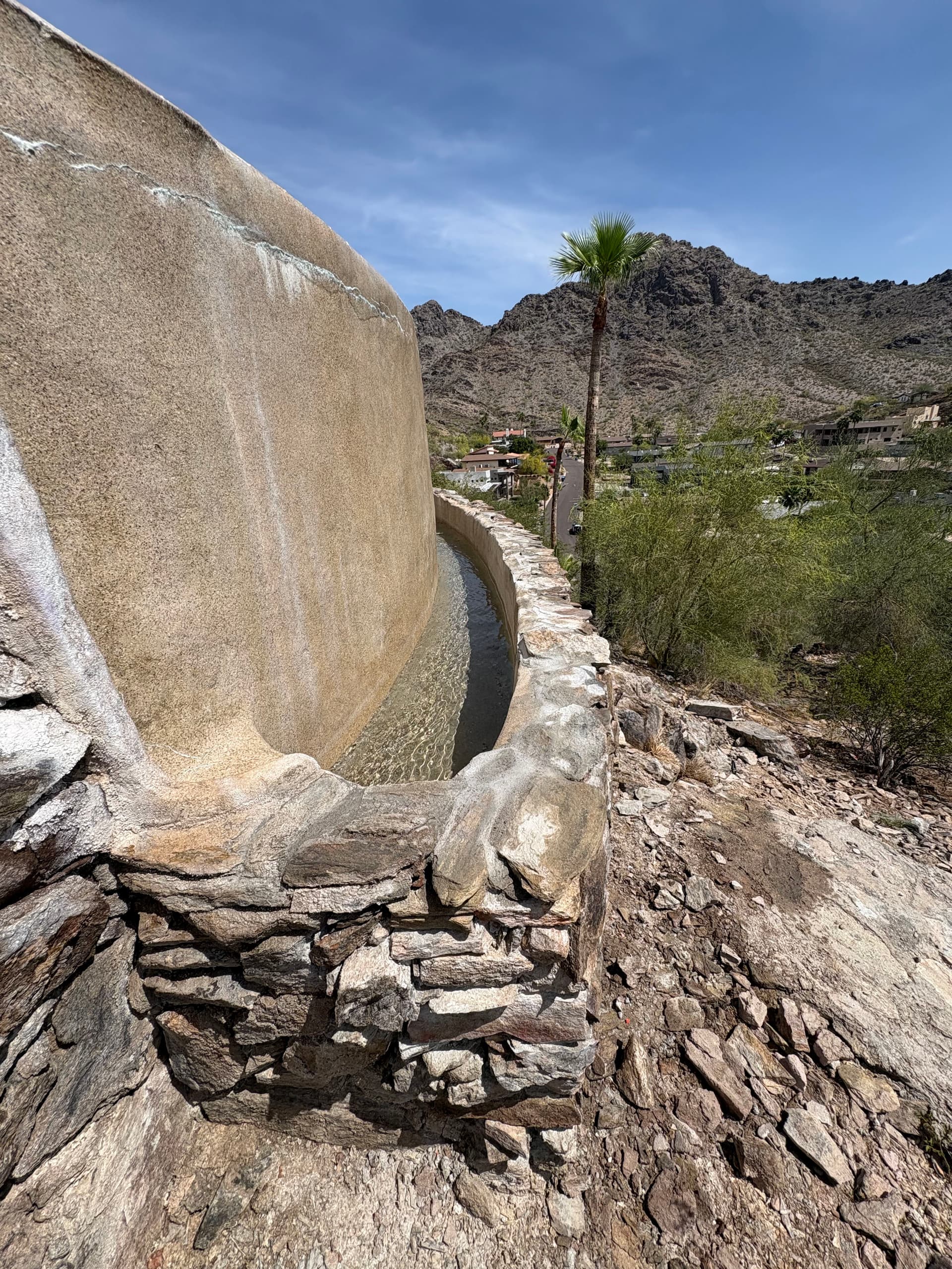 Gallery photos for Failing Faux Stone Wall Stripped Down and Rebuilt Right: Image #7