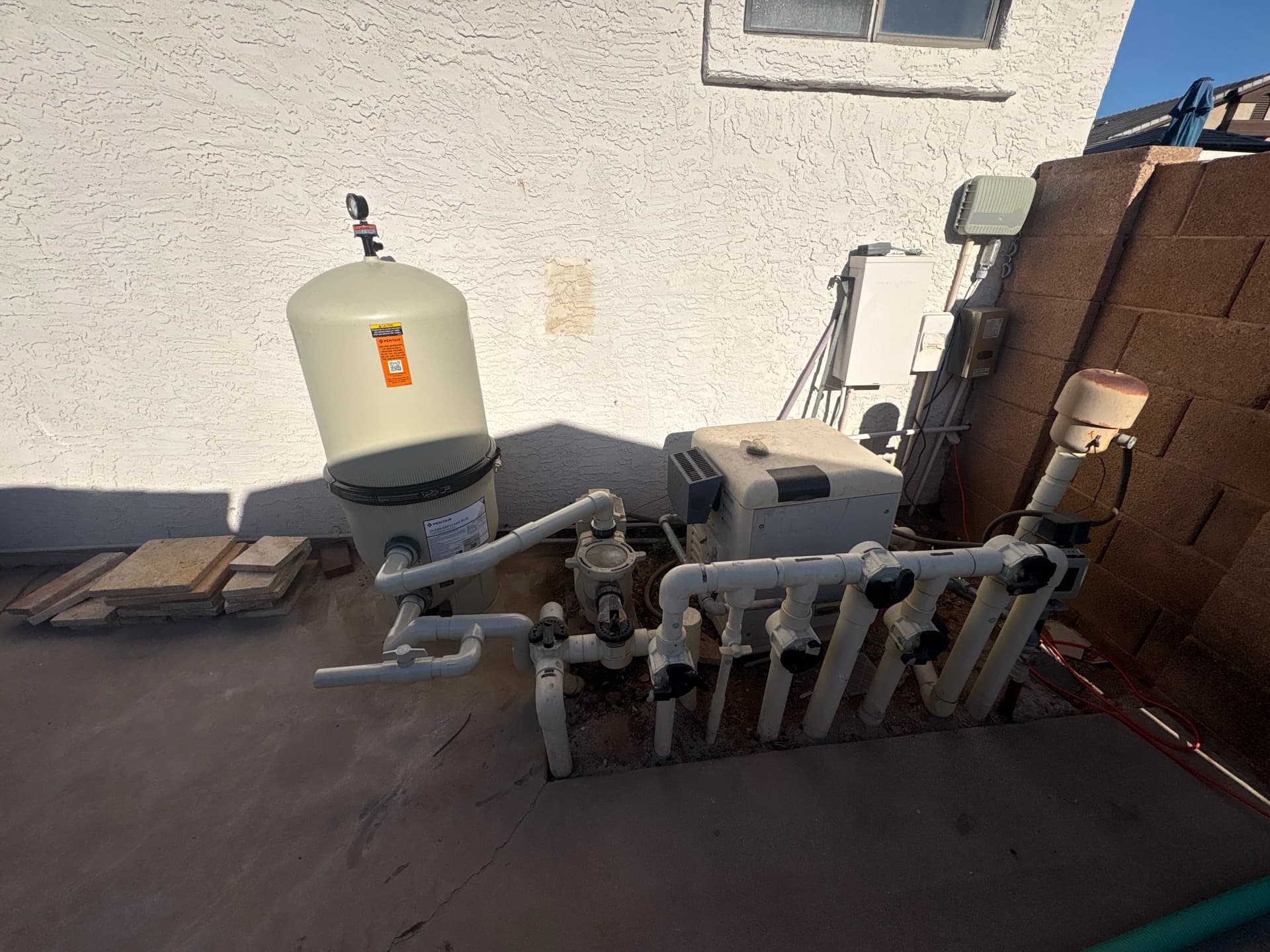 Gallery photos for Sand Filter Swapped for a Cartridge Filter - Plus a Full Pool Drain and Wash: Image #1